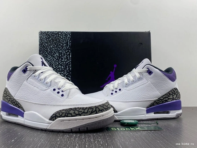 Rep Onekick 3826 CT8532- Dark ZipUp Retro Iris Jordan 3 1014